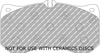 Přední brzdová destička Ferodo Racing DS2500 FCP4466H AUDI A6 4G2 C7 4GC Allroad 4GH 4GJ Avant 4G5 4GD A7 Sportback 4GA 4GF A8 4H,