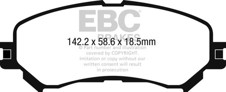 DPX2272 - Sada brzdových destiček Série ULTIMAX2 EBC Brakes