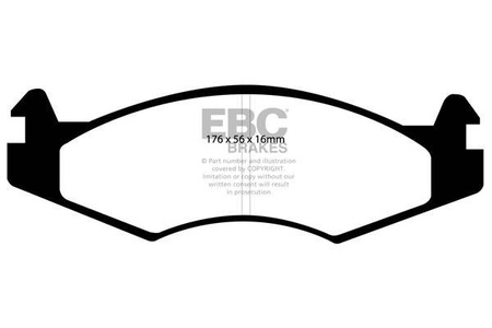 DP813 - Sada brzdových destiček Série ULTIMAX2 EBC Brakes