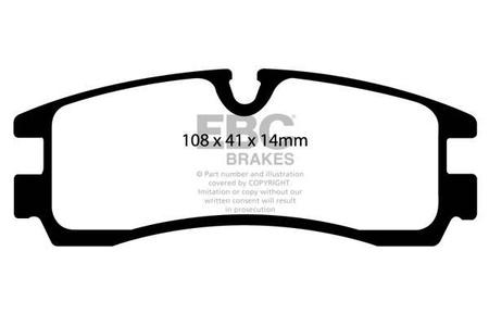 DP1621/2 - Sada brzdových destiček Série ULTIMAX2 EBC Brakes