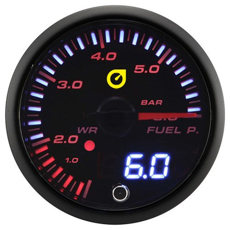 Indikátor Auto Gauge tlak paliva - VAROVÁNÍ LED