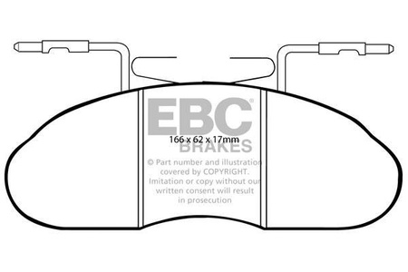 DP633/2 - Sada brzdových destiček Série ULTIMAX2 EBC Brakes