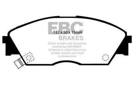 DP3706C - Sada brzdových destiček Série REDSTUFF EBC Brakes