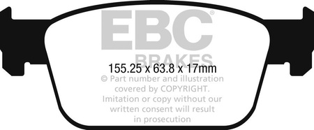 DPX2273 - Sada brzdových destiček Série ULTIMAX2 EBC Brakes
