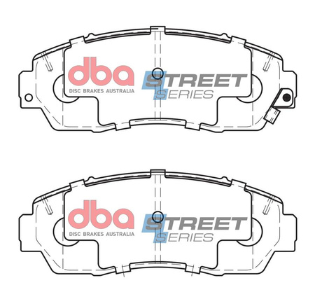Přední brzdové destičky DBA Brake Pads Street Series Ceramic - DB1843SS HONDA CR-V Mk4 Mk5  7 Seats