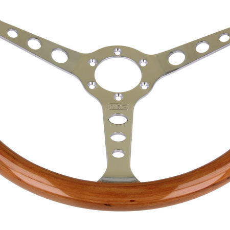 Dřevěný Volant QSP QS-W380S3 – plochý, 380 mm, 3ramenný