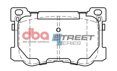 Přední brzdové destičky DBA Brake Pads Street Series Ceramic - DB15021SS HYUNDAI Genesis Coupe DH