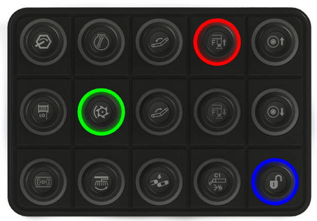 Klávesnice CAN Ecumaster - 15 kláves RGB