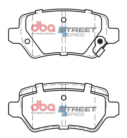 Zadní brzdové destičky DBA Brake Pads Street Series Ceramic - DB1511SS HOLDEN Aust NZ OPEL Astra G OPC H Cabriolet Convertible Twin Top Coupe GTC Combo Tour Meriva Zafira A B VAUXHALL Sport Hatch H888 Astravan