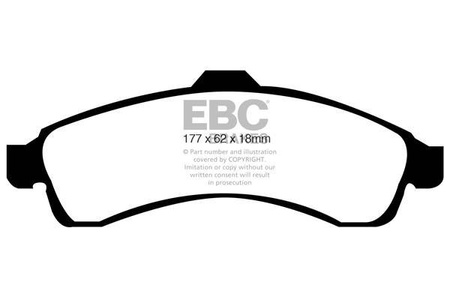 DP1618 - Sada brzdových destiček Série ULTIMAX2 EBC Brakes