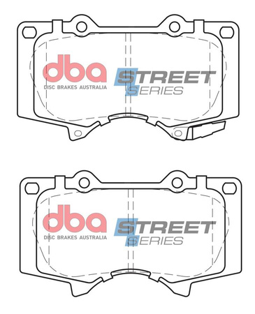 Přední brzdové destičky DBA Brake Pads Street Series Ceramic - DB1482SS LEXUS GX460 GX470 MITSUBISHI Pajero Shogun TOYOTA Aust NZ FJ Cruiser Fortuner AN150 AN50 Hi-Lux Double Cab AHT GUN MRO Extra Single VSC KUN26 Landcruiser GRJ120 GRJ150 HDJ100 KDJ120