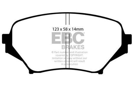 DP31774C - Sada brzdových destiček Série REDSTUFF EBC Brakes