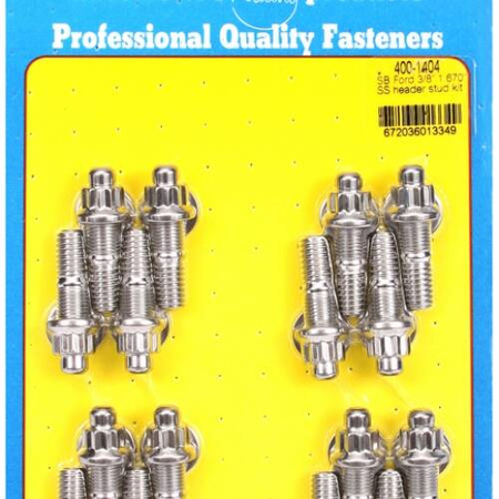 Sady čepů pro záhlaví ARP 400-1404 "SB Ford 3/8"" x  1.670 SS header stud kit" Ford Small Block