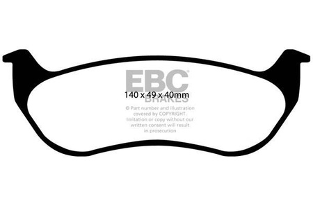 DP41673R - Sada brzdových destiček Série YELLOWSTUFF EBC Brakes