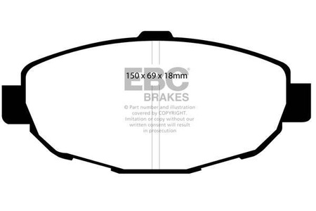 DP41007R - Sada brzdových destiček Série YELLOWSTUFF EBC Brakes
