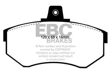 DP3369/2C - Sada brzdových destiček Série REDSTUFF EBC Brakes