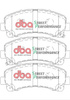 Přední brzdové destičky DBA Brake Pads Street Performance - DB1841SP ISUZU D-MAX Rodeo
