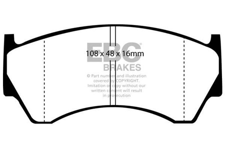 DP21044 - Sada brzdových destiček Série GREENSTUFF EBC Brakes