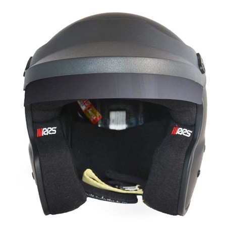 Helma RRS Protect Jet Open Matt Black - Snell FIA HANS
