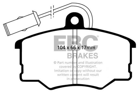 DP616/2 - Sada brzdových destiček Série ULTIMAX2 EBC Brakes
