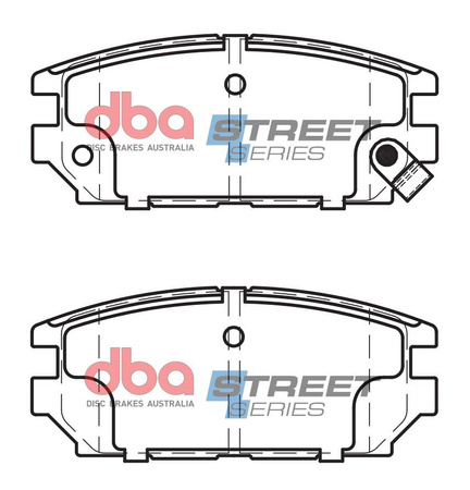 Zadní brzdové destičky DBA Brake Pads Street Series Ceramic - DB1238SS MITSUBISHI Aust NZ Chariot Galant Legnum Sigma Space Wagon