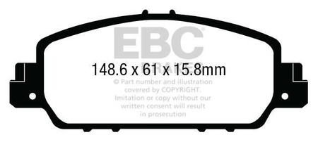 DPX3014 - Sada brzdových destiček Série ULTIMAX2 EBC Brakes
