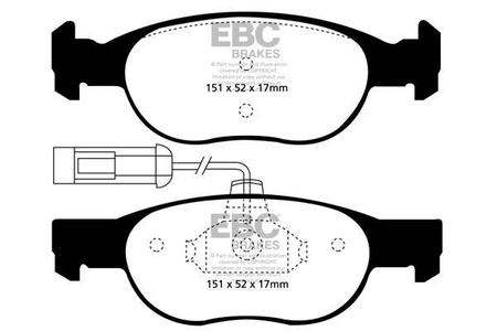 DP1059/2 - Sada brzdových destiček Série ULTIMAX2 EBC Brakes