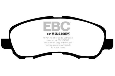 DP1614 - Sada brzdových destiček Série ULTIMAX2 EBC Brakes