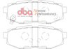 Zadní brzdové destičky DBA Brake Pads Xtreme Performance Hawk HB671x.628 - DB1789XP SUBARU BRZ Forester Tribeca TOYOTA GT86