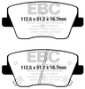 DPX2344 - Sada brzdových destiček Série ULTIMAX2 EBC Brakes