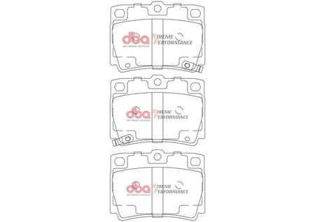 Zadní brzdové destičky DBA Brake Pads Xtreme Performance - DB1390XP MITSUBISHI Challenger Shogun Sport