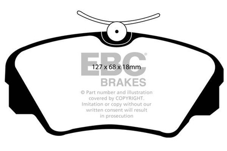 DP3937C - Sada brzdových destiček Série REDSTUFF EBC Brakes