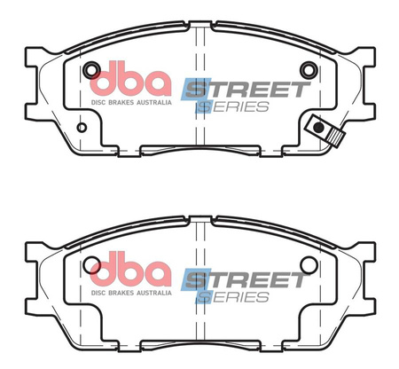 Přední brzdové destičky DBA Brake Pads Street Series Ceramic - DB1805SS KIA Mentor Rio DC Shuma