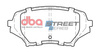 Přední brzdové destičky DBA Brake Pads Street Series Ceramic - DB2063SS MAZDA MX5 Mk3 NC