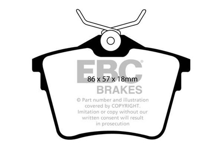 DP1551 - Sada brzdových destiček Série ULTIMAX2 EBC Brakes