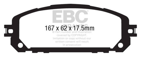 DPX3030 - Sada brzdových destiček Série ULTIMAX2 EBC Brakes