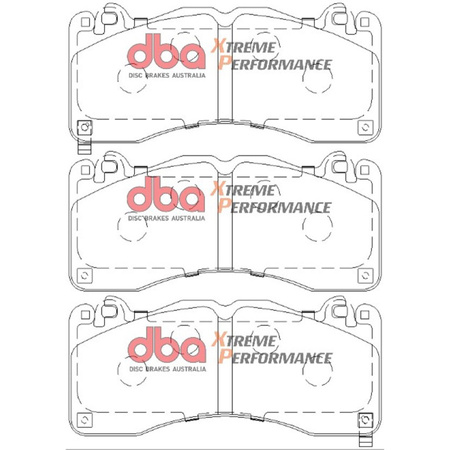 Přední brzdový kotouč DBA 4000 série - T3 - DBA42166S + Přední brzdové destičky DBA Brzdové destičky Xtreme Performance Hawk HB805x.615 - DB9021XP + HEL pletená brzdová vedení Ford Mustang 6. generace