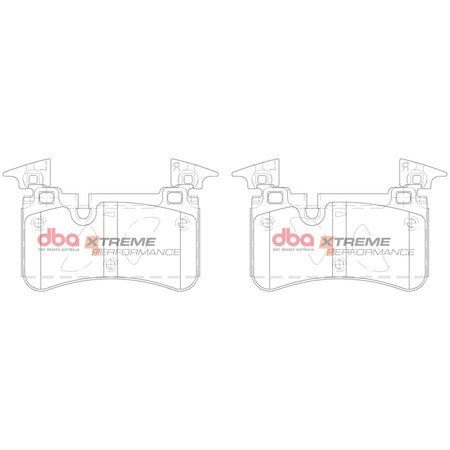 Zadní brzdové destičky DBA Brake Pads Xtreme Performance Hawk HB846x.534 - DB15037XP MERCEDES-BENZ C-Class W204 C63 AMG Coupe C204 Estate S204 CLS C219 CLS63 E-Class T211 E63 W211 SL-Class R230 SL55 SL600 SL63 SL65