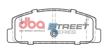 Zadní brzdové destičky DBA Brake Pads Street Series Ceramic - DB1760SS DAIHATSU Charade MAZDA 323 6 GG GH GY 626 Estate Capella Familia Premacy 7 Seater RX7 FC FD1 FD3