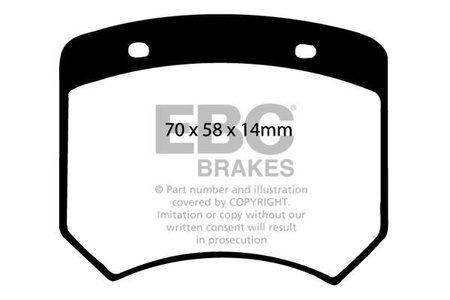 DP102 - Sada brzdových destiček Série ULTIMAX2 EBC Brakes