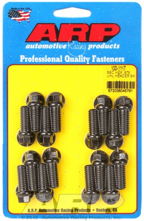 Sady čepů pro záhlaví ARP 100-1117 ARP BB Chevy hex .875 UHL header bolt kit Chevrolet Big Block
