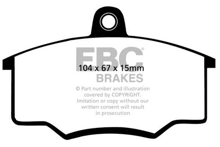 DP310/2 - Sada brzdových destiček Série ULTIMAX2 EBC Brakes