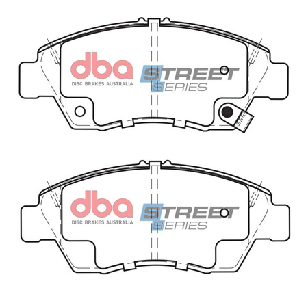 Přední brzdové destičky DBA Brake Pads Street Series Ceramic - DB1662SS HONDA Civic 5th Gen EG5 EG6 EG8 EG9 EH9 6th EJ9 EK1 EK3 EK4 MB2 MB3 MB4 7th EP2 ES4 ES5 ES9 EU5 EU6 EU7 EU8 8th FD CRX Del Sol EG2 EH6 Coupe EJ6 EJ8 EM1 EM2 Domani MB5 Integra Not UK