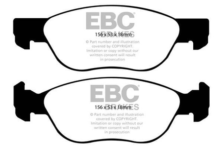 DP1530 - Sada brzdových destiček Série ULTIMAX2 EBC Brakes