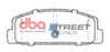 Zadní brzdové destičky DBA Brake Pads Street Series Ceramic - DB1760SS DAIHATSU Charade MAZDA 323 6 GG GH GY 626 Estate Capella Familia Premacy 7 Seater RX7 FC FD1 FD3