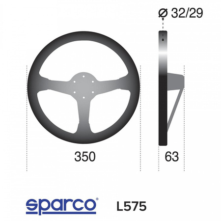 Kožený volant Sparco L575