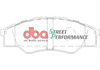 Přední brzdové destičky DBA Brake Pads Street Performance - DB1741SP TOYOTA Aust NZ Hi-Lux Extra Cab KUN15