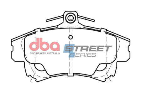 Přední brzdové destičky DBA Brake Pads Street Series Ceramic - DB1381SS MITSUBISHI Carisma Colt PROTON Malaysia and Philippines Waja SMART Forfour W454 Brabus VOLVO S40 T4 V40 Mk1