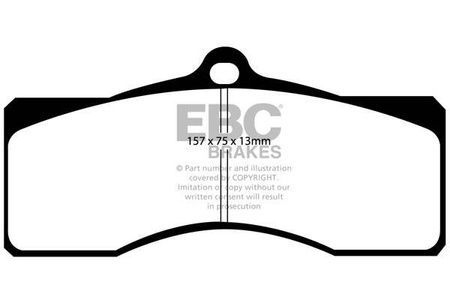 DP31155C - Sada brzdových destiček Série REDSTUFF EBC Brakes