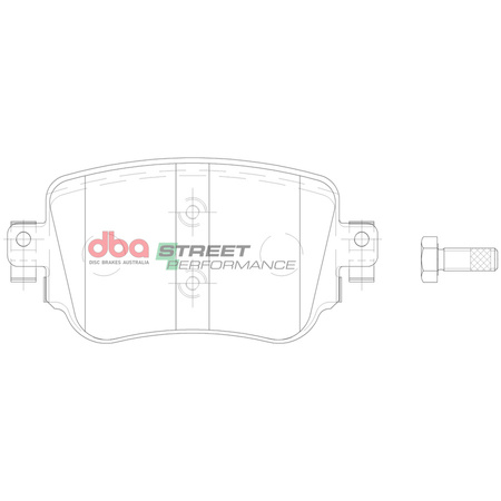 Zadní brzdové destičky DBA Brake Pads Street Performance Hawk HB836x.651 - DB15009SP AUDI A1 8X GB Q3 8U quattro S1 SEAT Alhambra 7N Leon 5F X-PERIENCE SKODA Octavia 5E VOLKSWAGEN Caddy Alltrack Life Maxi Polo AW Sharan